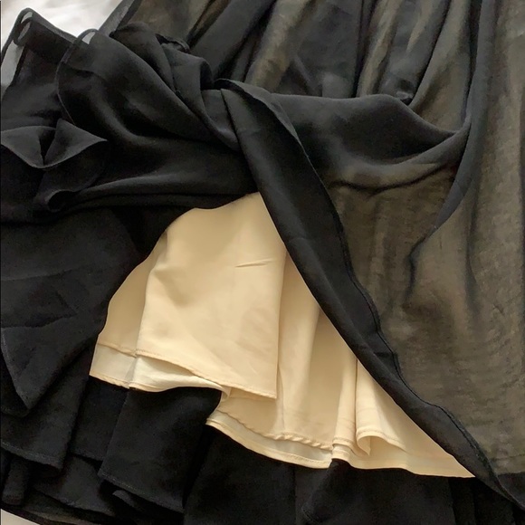 Beautiful Black Sheer Flowy Dress - Picture 4 of 7